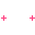 Pink pixelated symbols and letters on a gray background, with varying arrangements of plus signs and stylized 'n', 'E', 'w' characters