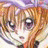A pixelated anime-style character with orange hair and purple eyes on the left, next to a black background with white text "Anime IM" and stylized signature "cOw" on the right.