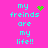 Pixelated cyan text on bright pink background reads 'my freinds are my life!!' with green heart and starburst symbols.