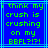 Blue background with cyan lines and green pixelated text reading 'i think my crush is crushing on my BBFL?!?!