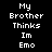 Black background with white pixelated text arranged in a , where yellow highlight boxes shift across and to emphasize different text segments