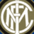Circular emblem with interlocking letters 'FC' and 'IM' in brown tones on white background, surrounded by a dark outer ring.