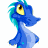 A 48x48 pixel animated buddy icon featuring a blue cartoon dragon on the left and green text "Original Icons .com" on a dark green background to the right, displayed as a contact sheet with two frames.