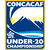 Pixelated graphic with blue and yellow gradient background, white and blue text, and a stylized wave or mountain shape in the center.