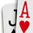 A 4-frame animated contact sheet showing playing card and number-themed icons with red, black, white, and gray color schemes.