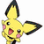 Animated yellow cartoon character with black-tipped ears and pink cheeks, shown in multiple poses with open mouth and raised arms against white background.