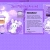 Pixelated purple background with white and light purple elements including a document-like rectangle and abstract shapes.
