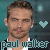 Two side-by-side animated frames of a pixelated image showing Paul Walker with