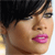 Pixelated close-up of a person's face with short dark hair, pink lips, and a neutral expression against a light background.