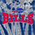Static pixelated icon featuring red text "BILLS" with a blue and red buffalo mascot above it on a blue-gray gradient background.
