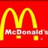 Red background with yellow McDonald's logo and text 'McDonald's' partially visible, alongside multiple instances of the phrase 'boo' in pixelated font.