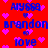 Red background with blue text and pink hearts; repeated names 'Alyssa', 'Brandon', 'love' in pixelated font, no visible animation changes.