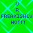 Green background with cyan diamond lattice pattern, blue text 'UR FREAKISHLY HOTTT' repeated in two identical horizontal sections.