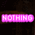 Pixelated text in bright pink and white on dark background with gray section, displaying 'NOTHING', 'Beats a', 'Lexi', and 'Moment!!!'