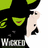 Pixelated character with green hair and black outfit, side profile facing right, next to text reading "Wicked is my Anti-Drug" on white background.