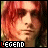 12 identical pixelated images showing a person with red hair and neutral expression, each labeled 'LEGEND' in stylized text below