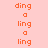 orange text elements on a light pink background, with alternating bright pink horizontal bars shifting positions across frames