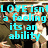 A static image shows a group of people in military-style uniforms with overlaid cyan text reading "LOVE isn't a feeling its an ability".