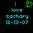 A pixelated image with cyan text and a green heart symbol on a black background, showing two states of the heart animation.