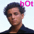 three pixelated images showing a person with curly hair in different settings and text overlays, each image has distinct background colors and clothing details