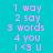 Pixelated text on four colored backgrounds with identical content across all sections.