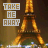 Animated sequence of Eiffel Tower at night with 'TAKE ME AWAY' text, showing progressive pixel degradation and color shifts in the tower's lighting.