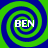 Four identical each show a green and blue spiral background with the text 'BEN' in white at center