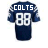 six identical dark blue football jerseys with white text and numbers, arranged in three on a white background