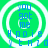 Green background with white concentric circles and blue text reading 'you got me' above distorted letters 'Hpoie ytnid'.