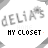 A static icon with repeated text elements and small decorative symbols on a white background.