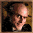 Animated sequence showing a person's face transitioning from clear to blurred, followed by text variations of 'Count Olaf', 'Lemony Snicket's Series of Unfortunate Events' on black backgrounds with gold borders.