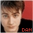 six and five shows a person with brown hair against a red background, with the word 'DAM' in orange text below each frame
