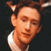 nine shows a person with light brown hair and a white shirt, with orange text reading "Percy Weasley" overlaid on each