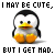 Pixelated penguin with yellow beak and feet, white belly, black back and head, standing on a white background with repeated text above and below.