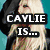 six pixelated images featuring a blonde woman with sunglasses, each overlaid with bold text fragments like 'CAYLIE IS...', 'LADY GAGA'S #1...', and 'BITCH BABY'