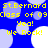 Blue background with light purple and white circles, yellow text repeating 'St.Bernard Class of 09', 'Yea!', 'We Rock!' in pixelated style.
