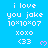 A static blue background displays repeated text and symbols in white, pink, and gray pixels.