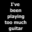 Black background with white pixelated text arranged in three vertical , each containing distinct phrases