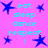A static image with a bright pink background featuring blue star shapes and cyan text reading 'eat sleep dance repeat !' in multiple