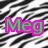 six distinct images: zebra stripes with 'Meg' text, purple 'Dance to Live to Dance', palm trees at sunset, baseball stitching, tennis racket and balls