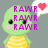 Green pixelated dinosaur with yellow shell, pink cheeks, black eyes; speech bubble contains red heart and purple text.