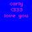 Four pixelated display identical text in pink on blue, teal, green, and dark teal backgrounds