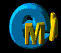 Animated contact sheet showing 16 frames of a blue circular logo with yellow text letters rotating around its perimeter against black background.