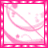 12 pink-tinted square arranged in a layout, each containing a stylized watermelon slice background with handwritten text that progressively forms the word "Ash"