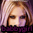 A pixelated image of a person with light brown hair and dark eyes, featuring the text 'babbygirl' in purple at the bottom left.
