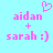 Pixelated pink text and symbols on light blue background with heart symbol above text.