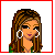 A 4x4 contact sheet of pixel art frames showing a cartoon woman in various poses and text overlays with Italian flag backgrounds, including close-ups of her face, torso, legs, and repeated "SEXY" and "CUTE" text.