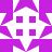 Static pixel art icon with white central cross shape surrounded by eight purple star-like points, four purple squares arranged in 2x2 grid at center.