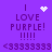 Pixelated purple background with repeated text and symbols, featuring animated heart and starburst effects above the text.