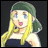A pixelated anime-style character with long yellow hair and a green headband appears on the left side of a contact sheet, while the right side displays stylized text reading "Anime IM" above smaller text that may be "COM" or similar.